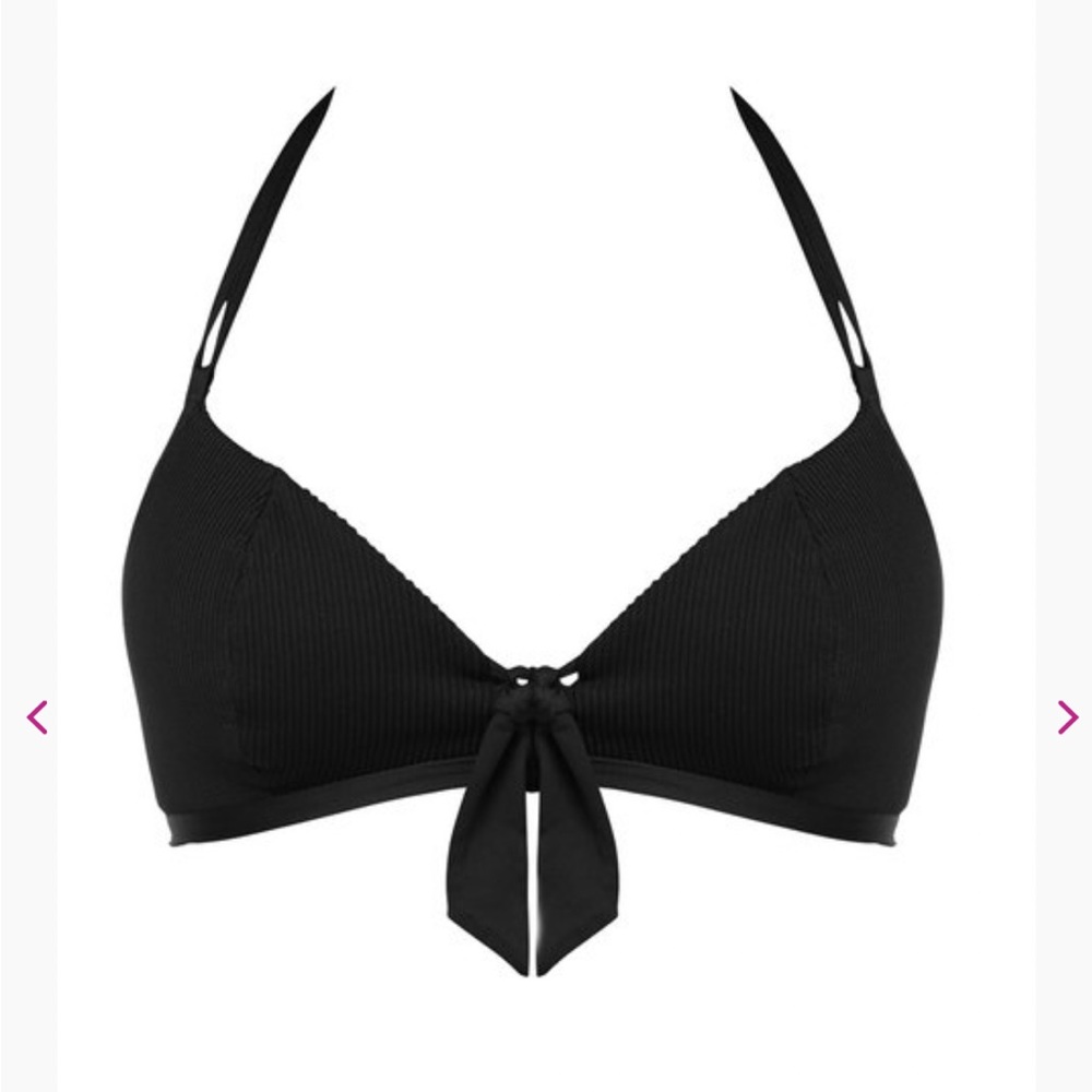 NWOT Freya Bikini Tie Front Swim Top Size Medium